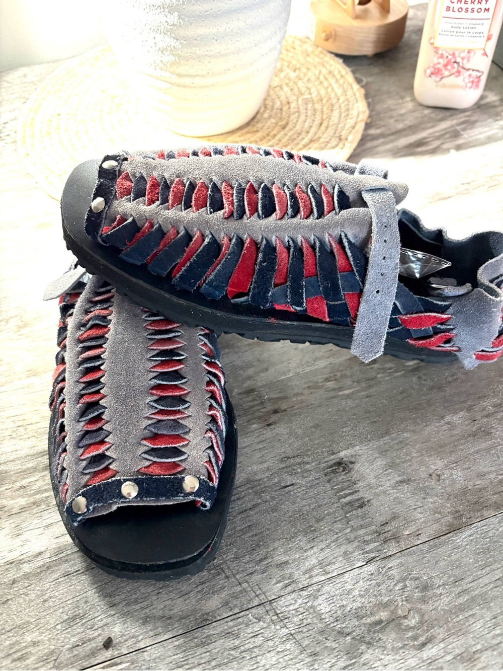 Suede sandals